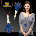Red, White & Blue Hand Clapper w/ Attached J Hook
